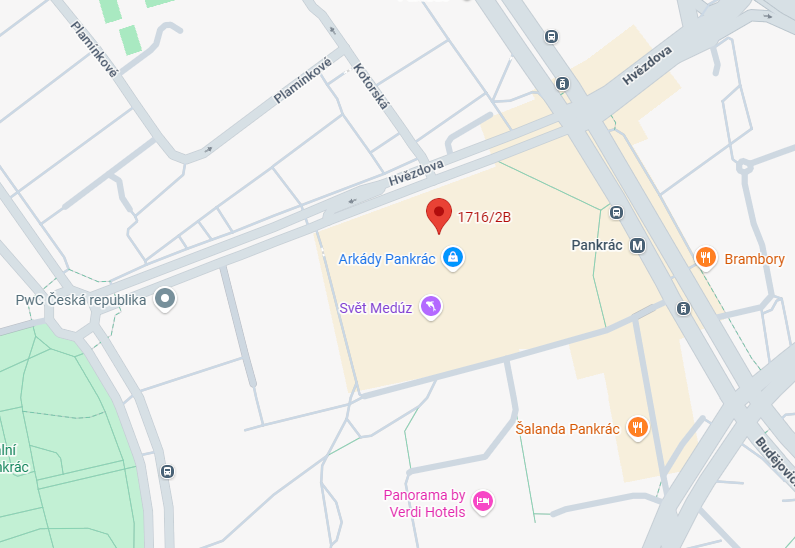 Umístění kanceláře na mapě