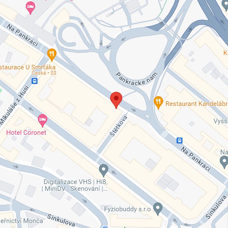 Umístění kanceláře na mapě