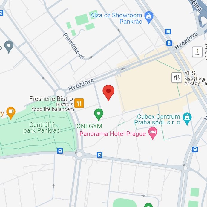 Umístění kanceláře na mapě