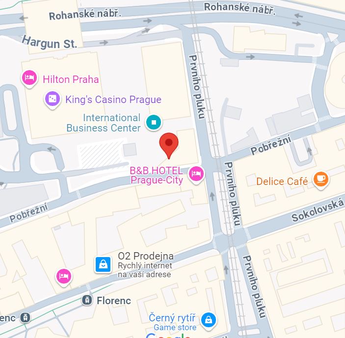Umístění kanceláře na mapě