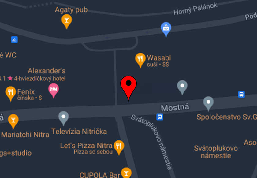 Umístění kanceláře na mapě