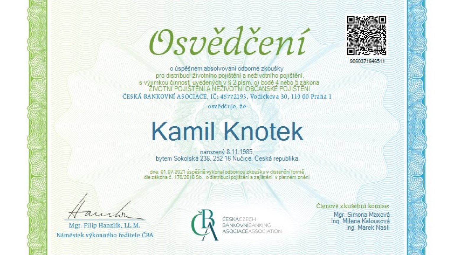 osvedceni pojistek